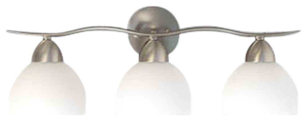 Hampton Ridge 3-Light Bath Bar, Satin Nickel