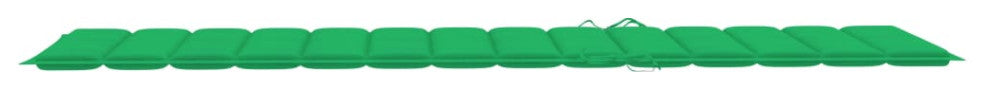 vidaXL Solid Acacia Wood Patio Sun Lounger with Cushion Sunbed Terrace Seat