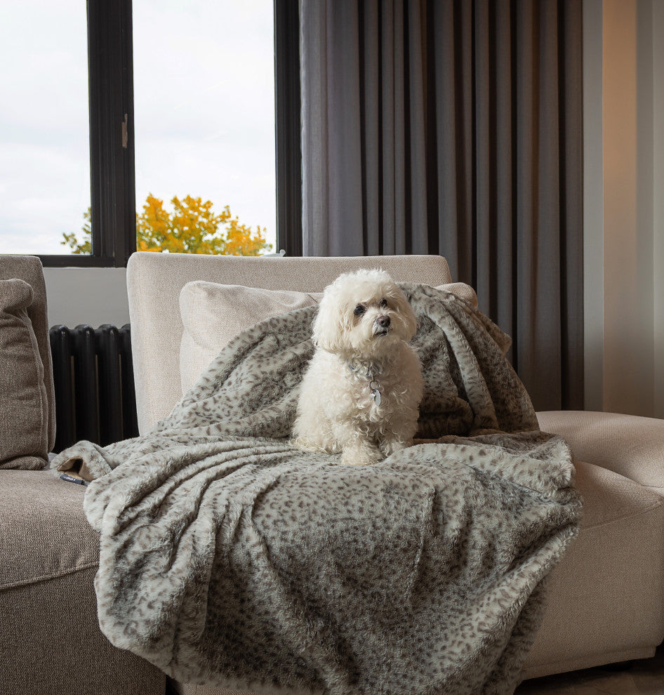 Limited Faux Fur Throw 50"x60", Lynx