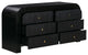 Hump 6 Drawer Dresser, Black