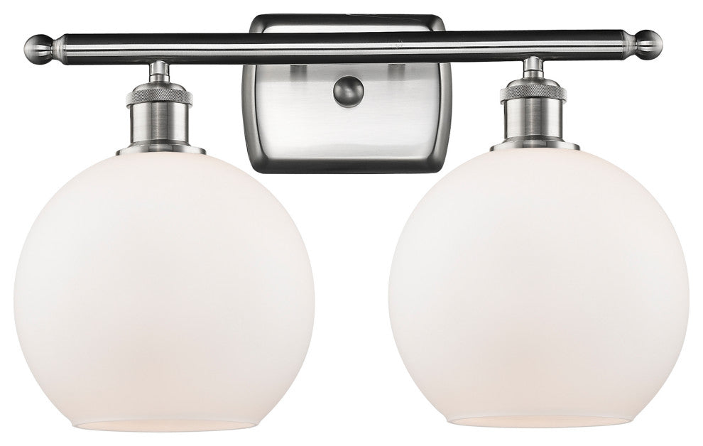 Innovations Lighting 516-2W-SN-G121-8 Athens 2 Light 16" Bath Vanity Light