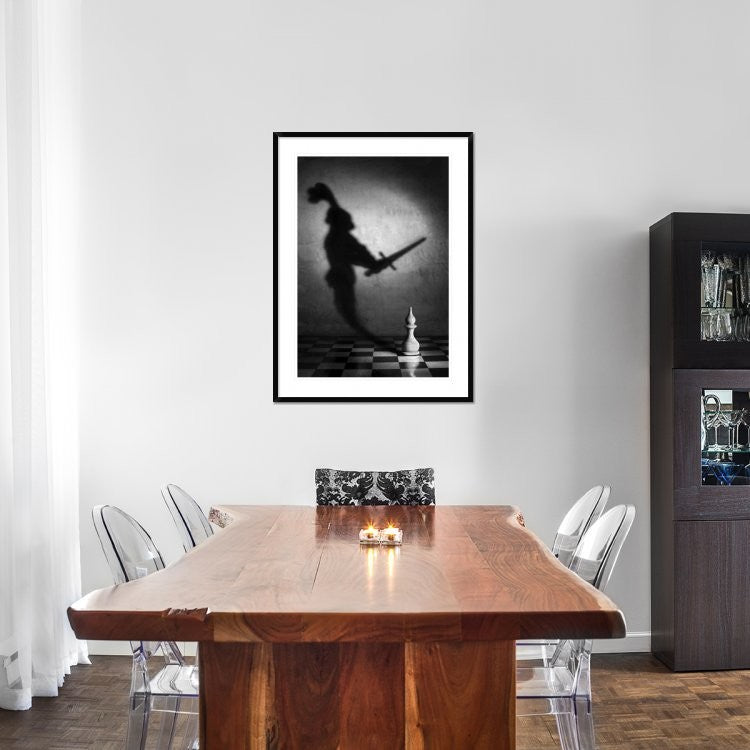 "The Heart Of A Knight" Framed Digital Print by Victoria Ivanova, 32x44"