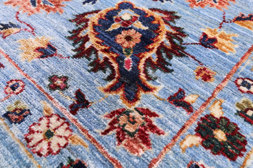 Persian Ziegler Hand-Knotted Wool Rug 6' 10" X 9' 8" - Q12756