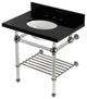 KVPK3030KAB6 30" Console Sink with Acrylic Legs (8", 3 Hole)