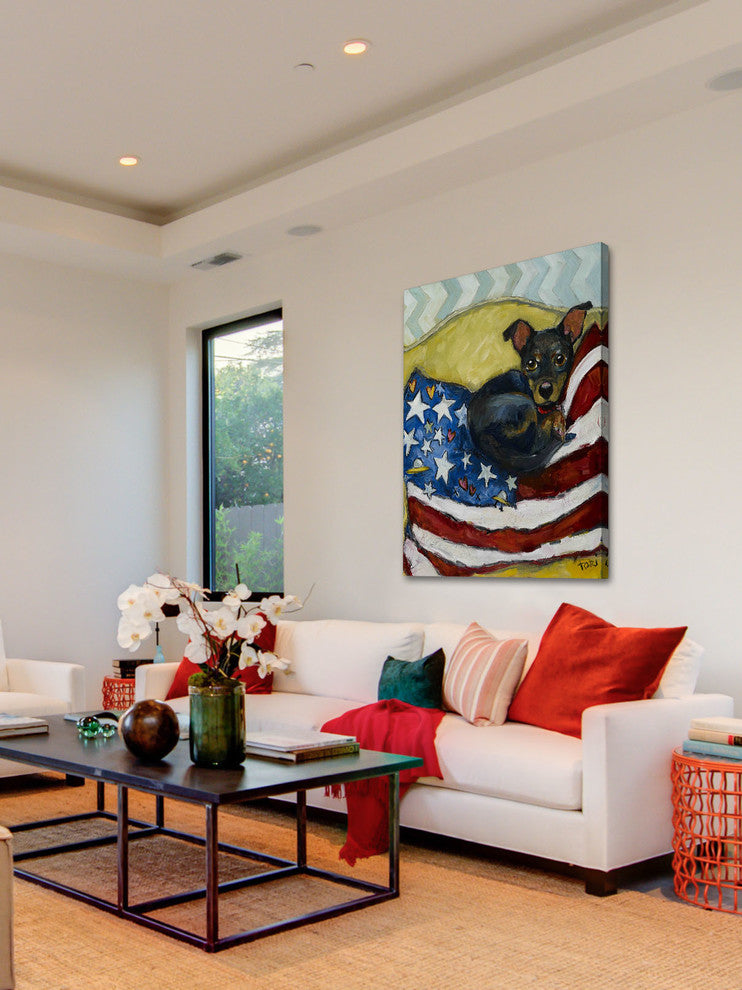 "Rescue Me Rescue You" Painting Print on Canvas by Tori Campisi