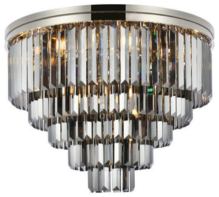 Elegant Lighting 1231F32-SS/RC Sydney 17 Light 32"W Flush Mount - Polished