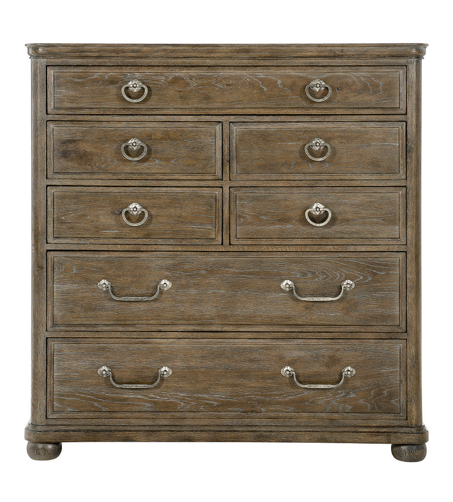 Bernhardt Rustic Patina Drawer Chest, Peppercorn Finish