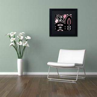 Color Bakery 'Daring Deco IV' Art, Black Frame, Black Matte, 16"x16"