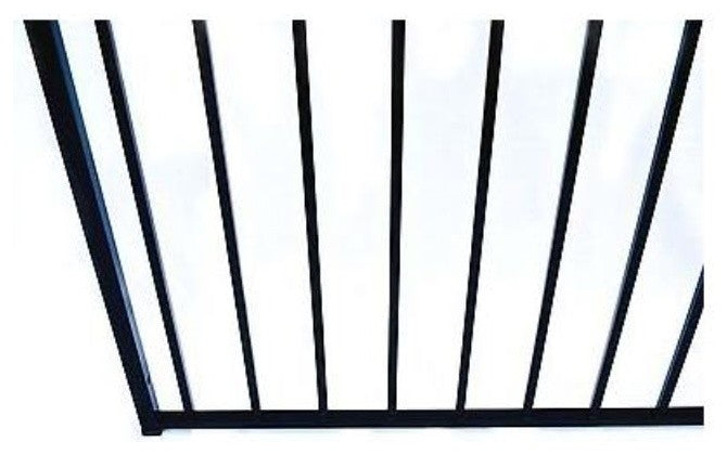 Aleko Driveway Gates Iron Wrought Steel Stockholm Style, 18'