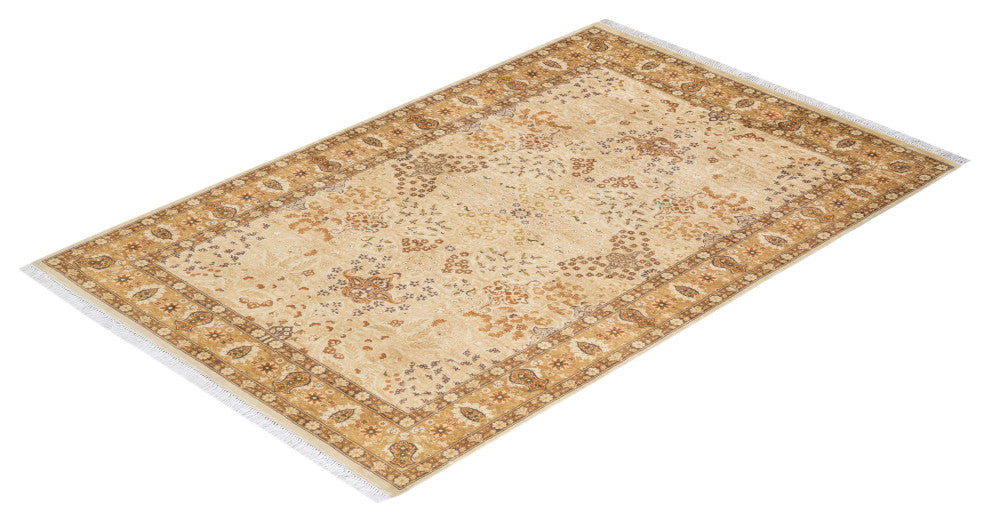 Mogul, One-of-a-Kind Hand-Knotted Area Rug Ivory, 4' 8 x 7' 1