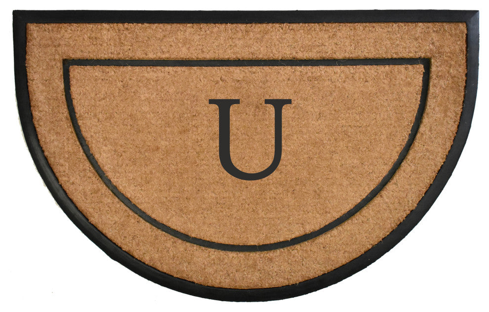 Calloway Mills The General Monogram Doormat, Letter U