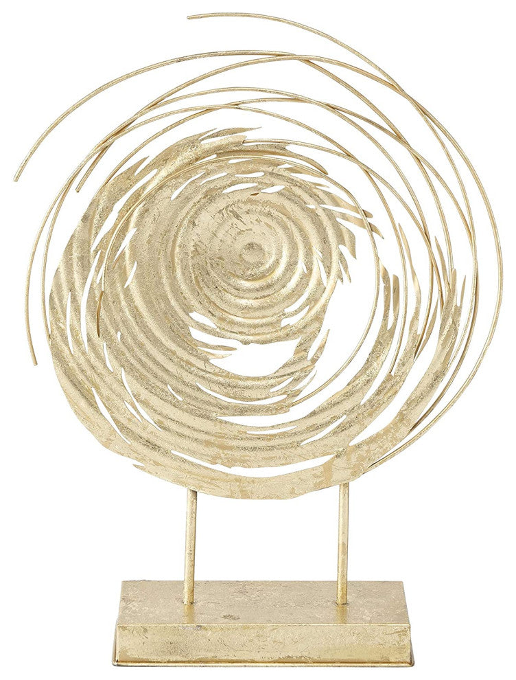 Modernist Gold Metal Abstract Constellation Sculpture