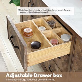 Javier Bath Vanity, Composite Stone Top, Antique Gray, 60", Single Vanity, No Mirror