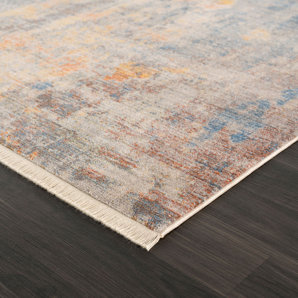 Distressed Desert Modern Area Rug, 2' X 3'