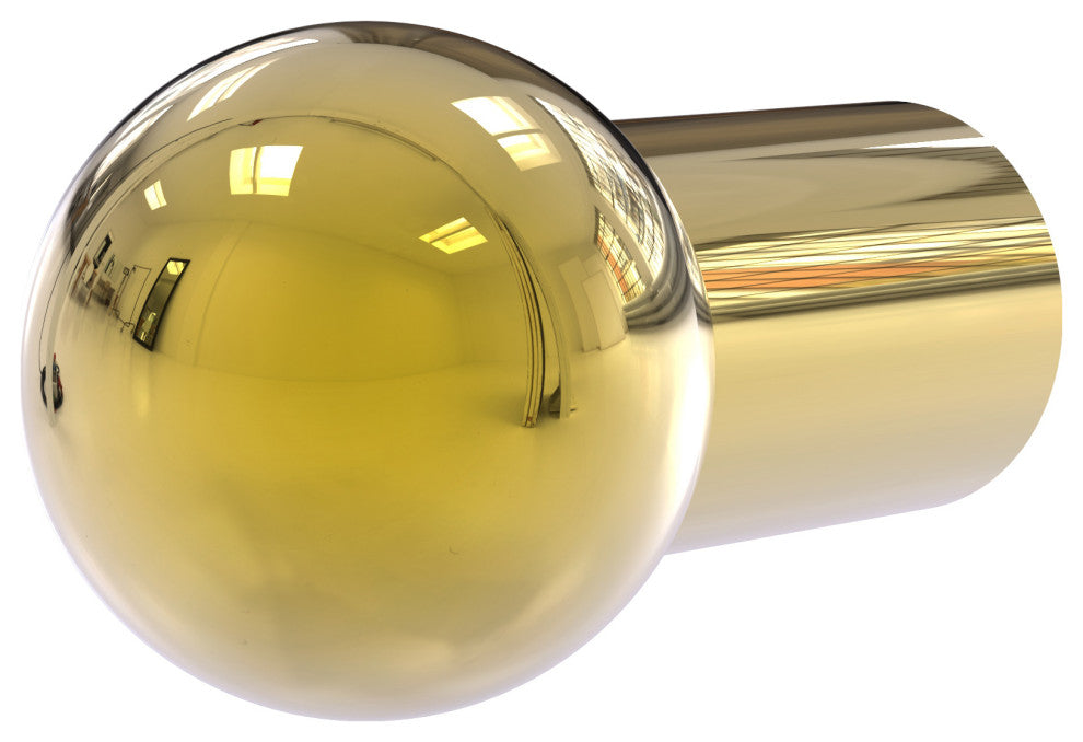 3/4" Cabinet Knob, Polished Brass