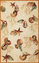 Sonesta 2025 Beige Coral Reef Rug, 27"x45"