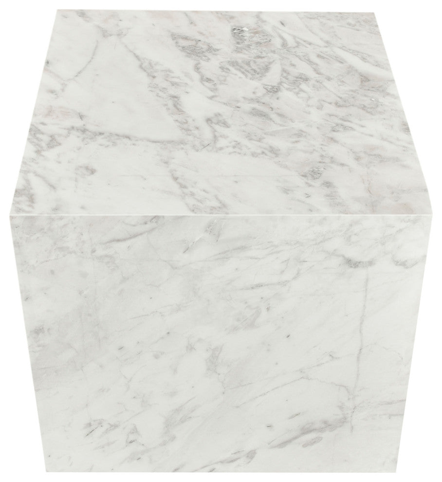 Bolzano End Table, White