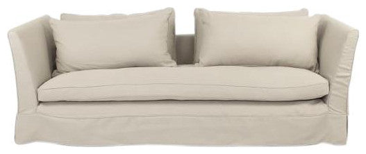 Cream Lalaine Sofa in Traditional Style