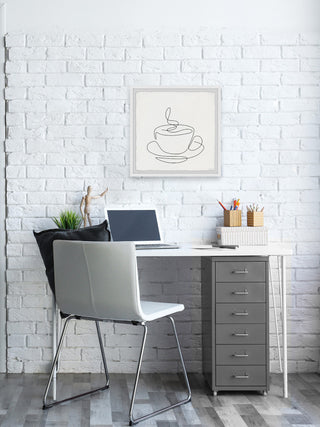 "It's Coffee Time" Framed Painting Print, 24x24