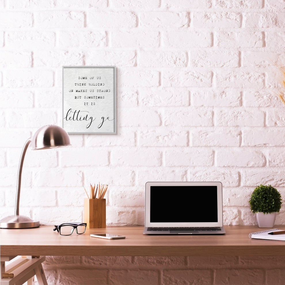 Letting Go Family Inspirational Word Paper Design, 11"x14"