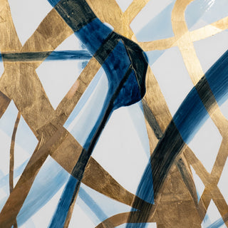 82x52, Abstract Oil Painting, Blue