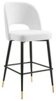 Rouse Performance Velvet Bar Stool-White