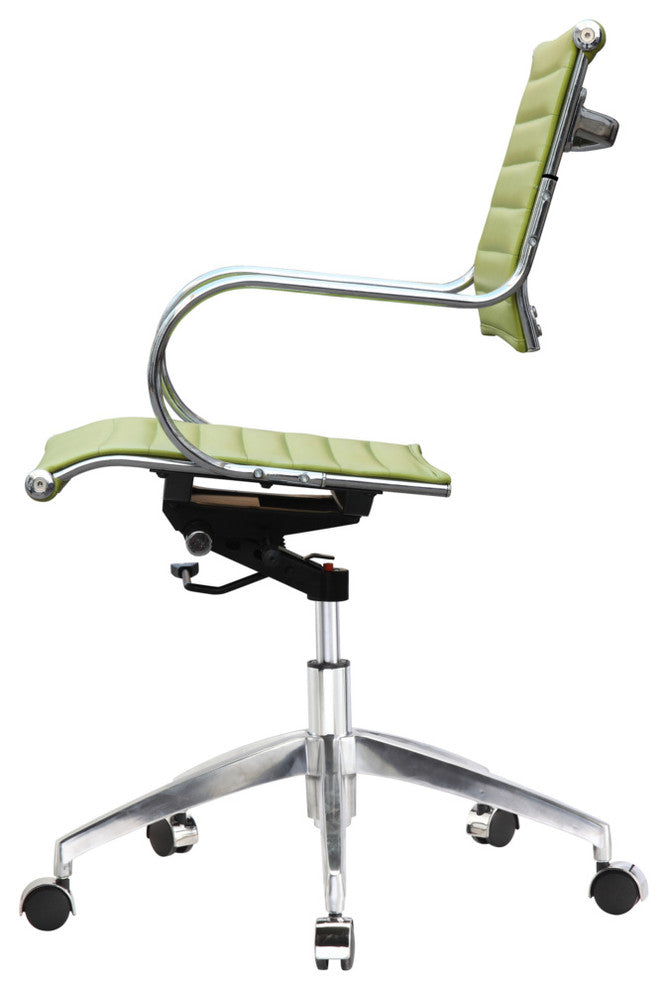 Classics Flees Office Chair Mid Back, Green