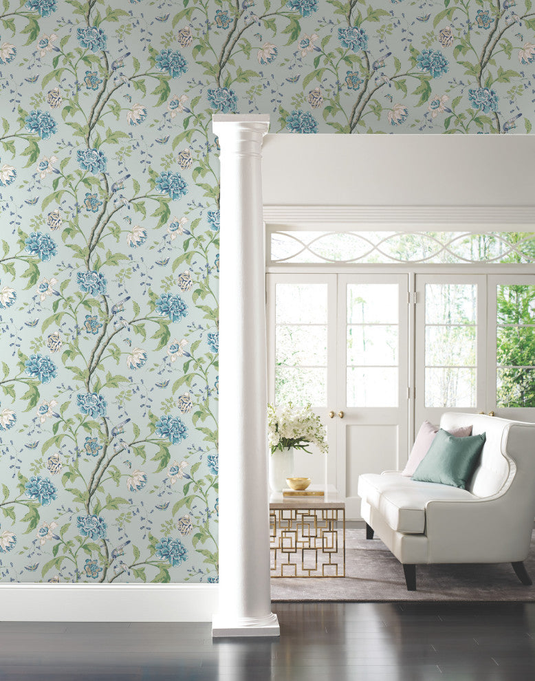 Teahouse Floral Wallpaper