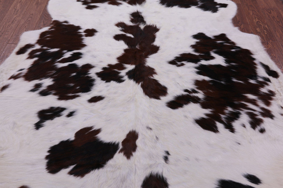 Organic Natural Hair-On Cowhide Area Rug 7' 0" X 6' 4" C1506