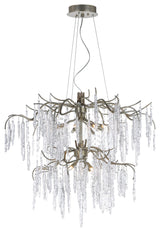 Maxim 26288 Willow 35"W 12 Light Branch-Like Chandelier - Silver Gold