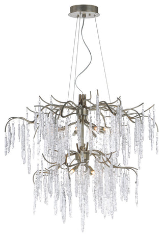 Maxim 26288 Willow 35"W 12 Light Branch-Like Chandelier - Silver Gold