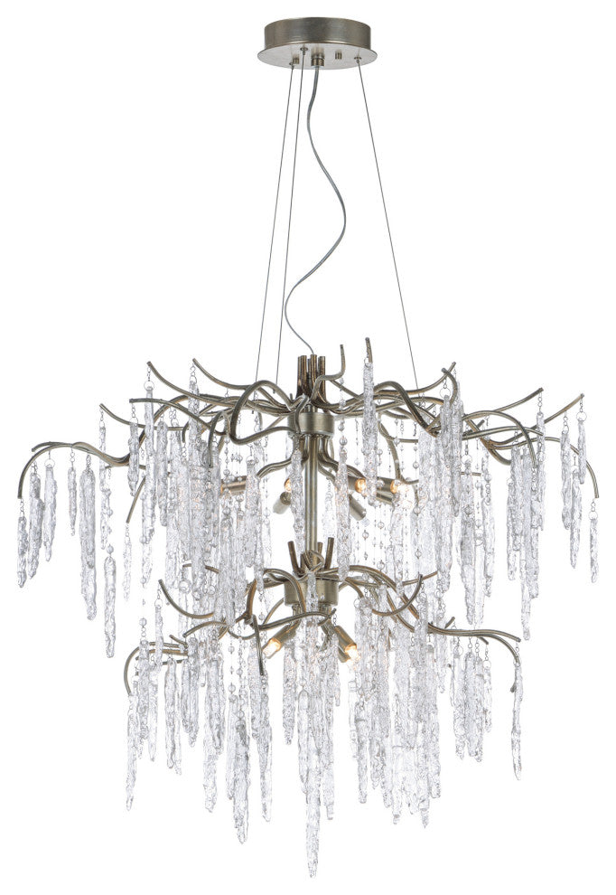 Maxim 26288 Willow 35"W 12 Light Branch-Like Chandelier - Silver Gold