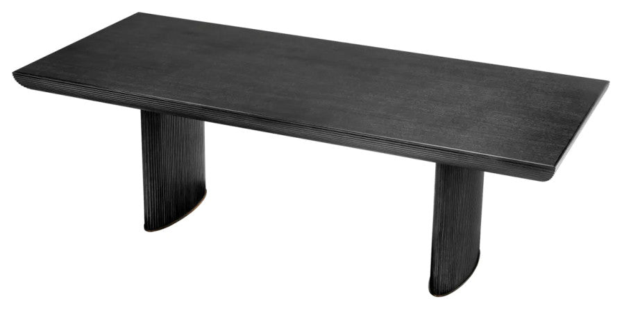 Gray Oak Dining Table, Eichholtz Winston