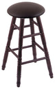 Holland Bar Stool, Oak Round Cushion Bar Stool, Turned Legs