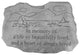 Garden Accent Stone, "In Memory"
