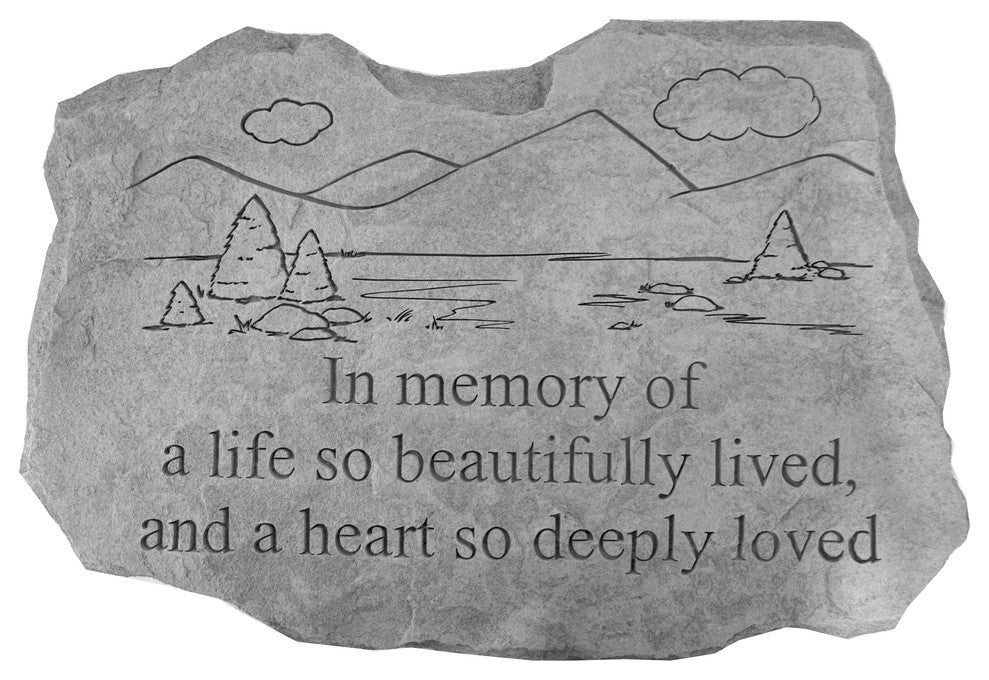 Garden Accent Stone, "In Memory"