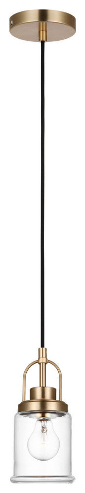 Anders 1-Light Pendant, Satin Brass