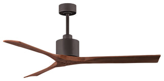 Matthews Fan, Nan Ceiling Fan, Textured Bronze, 60", Walnut