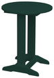 Poly Lumber Balcony Side Table, Turf Green, Round