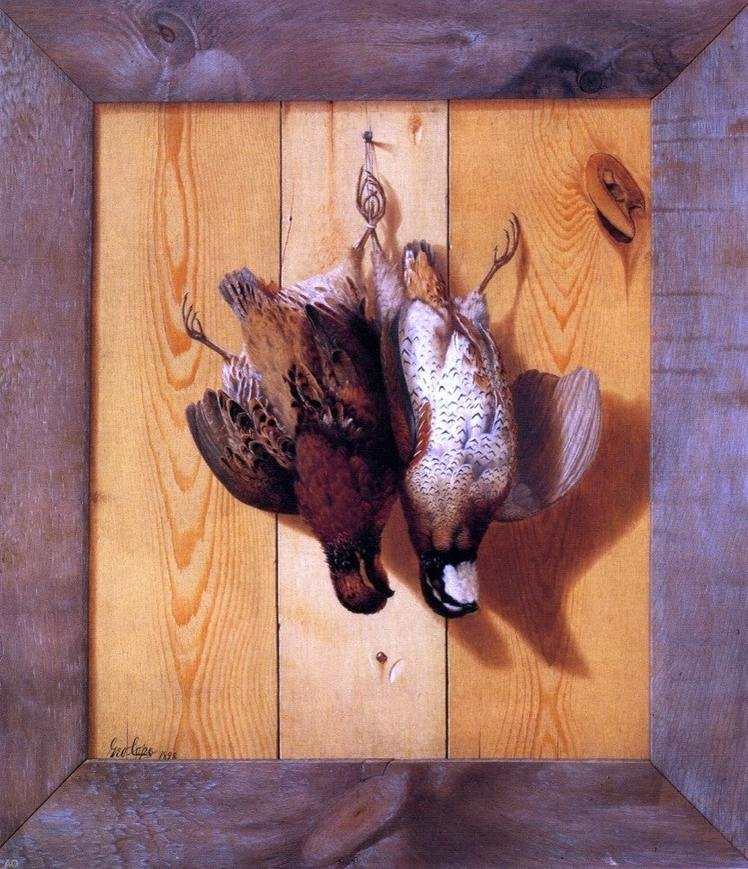 George Cope Hanging Quail, 20"x25" Wall Decal