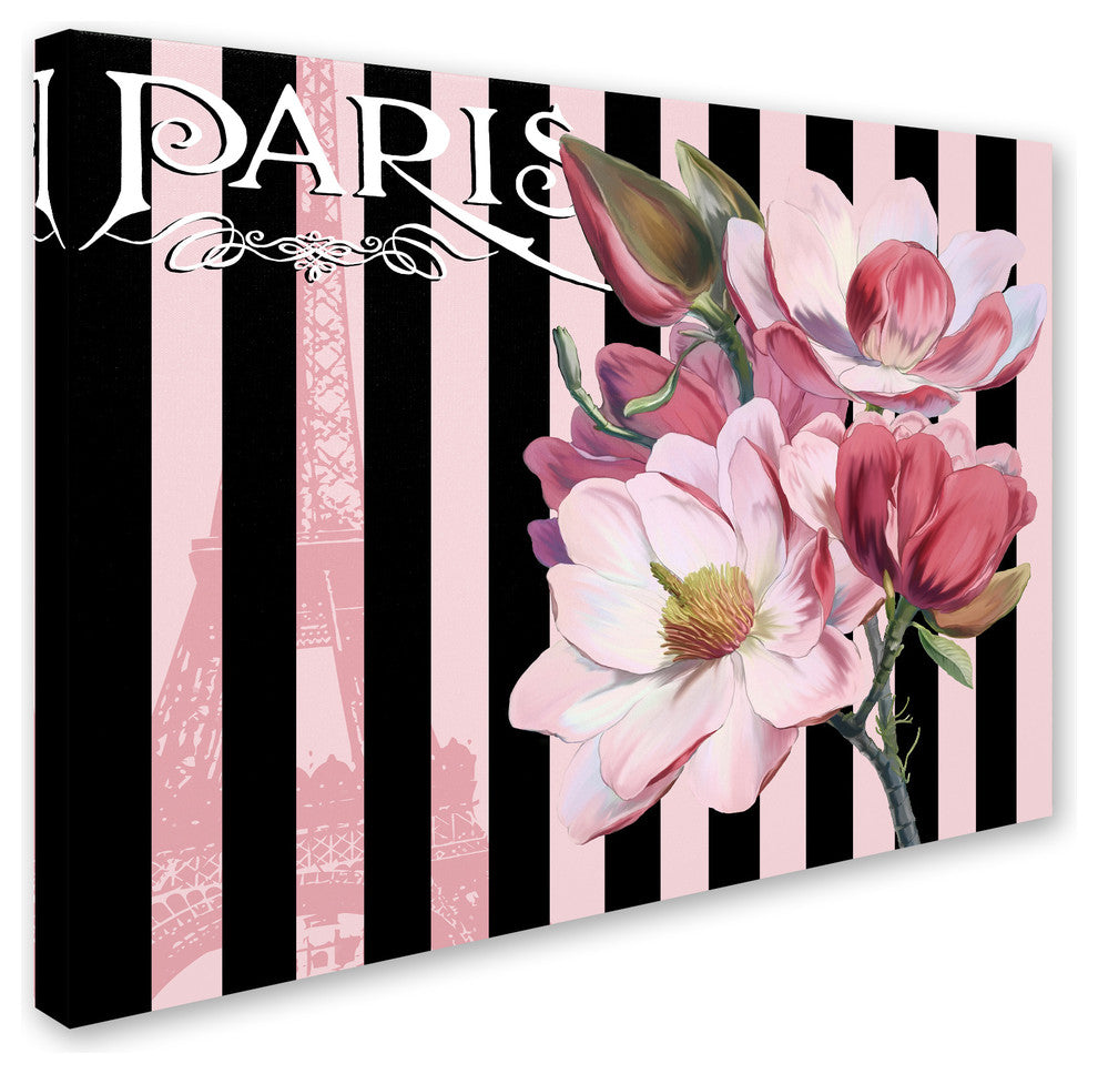 Tina Lavoie 'Paris Magnolias III' Canvas Art, 18" x 24"