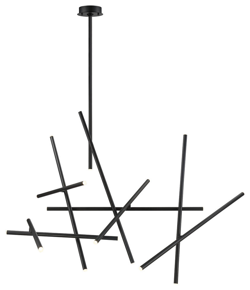 Crossroads 18 Light LED Chandelier, Black