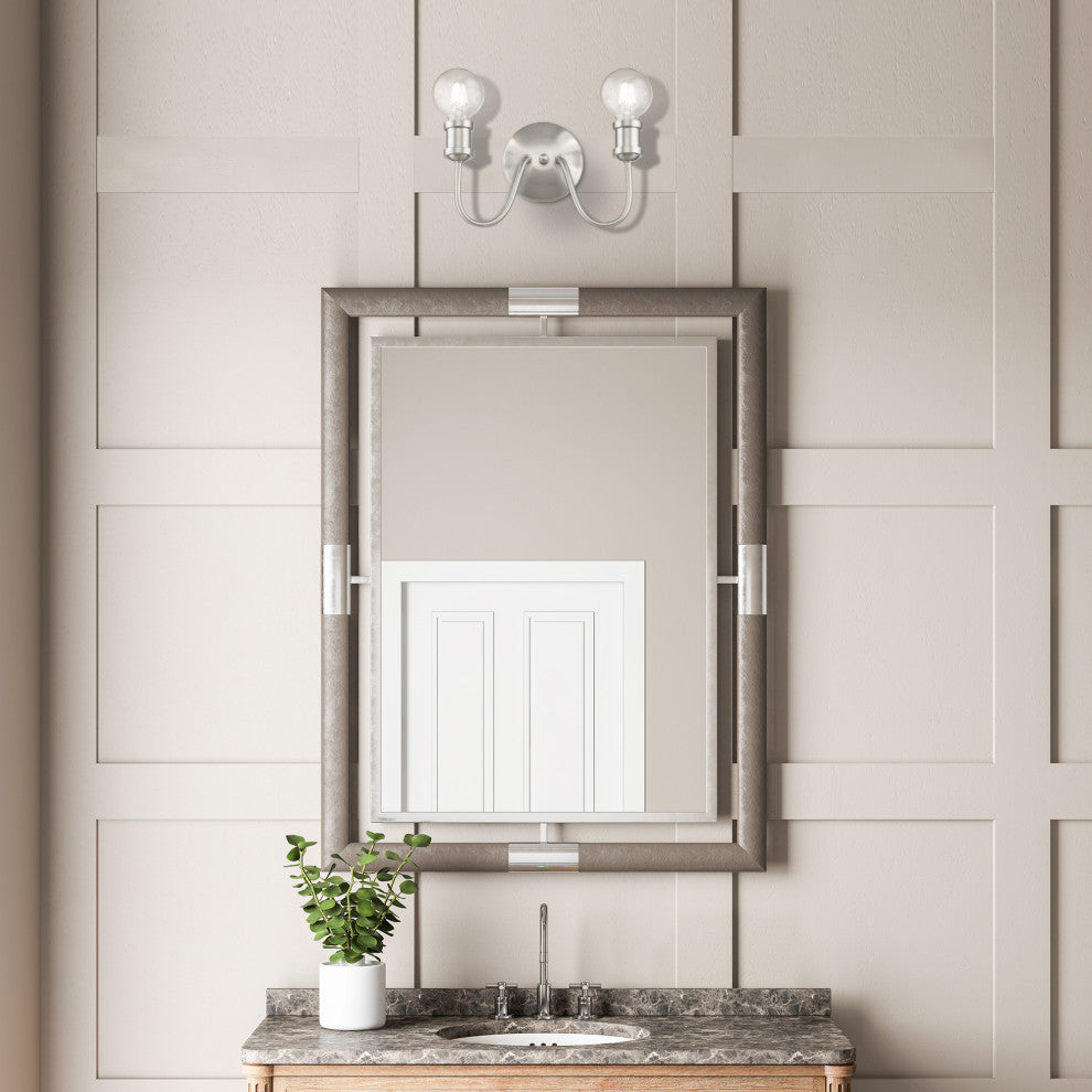Lansdale 2 Light Brushed Nickel Vanity Sconce