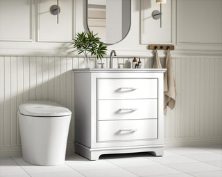 Home Living Knox 30" Single Bathroom Vanity, White