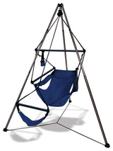 Hammaka Tripod Stand with Hanging Air Chair Combo, Midnight Blue
