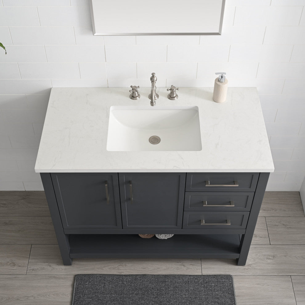 Arlo 42" Bathroom Vanity, Dark Gray