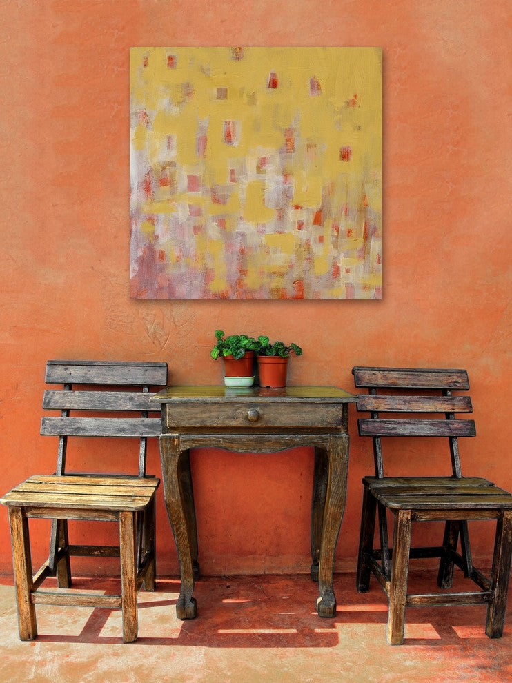 Marmont Hill, "Naples" by Nikki Galapon Painting Print on Wrapped Canvas, 40x40
