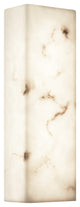 LumenAria Medley 17" LED ADA Wall Sconce Faux Alabaster Shade