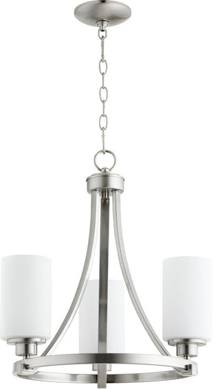 Quorum Lighting Lancaster Transitional Chandelier, Satin Nickel