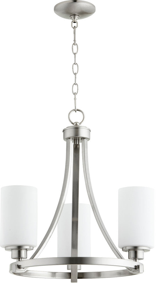 Quorum Lighting Lancaster Transitional Chandelier, Satin Nickel